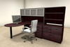 6pc L Shaped Modern Executive Office Desk, #OT-SUL-L47