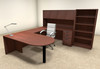 6pc U Shaped Modern Executive Office Desk, #OT-SUL-U26