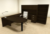 6pc U Shaped Modern Executive Office Desk, #OT-SUL-U28