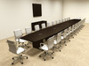 Modern Boat Shapedd 28' Feet Conference Table, #OF-CON-C105