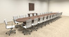 Modern Racetrack 28' Feet Conference Table, #OF-CON-C49