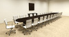 Modern Racetrack 28' Feet Conference Table, #OF-CON-C50