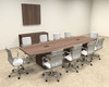 Modern Boat Shapedd 12' Feet Conference Table, #OF-CON-C64