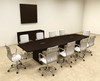 Modern Boat Shapedd 12' Feet Conference Table, #OF-CON-C65