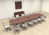 Modern Boat Shapedd 16' Feet Conference Table, #OF-CON-C72