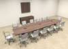 Modern Boat Shapedd 16' Feet Conference Table, #OF-CON-C74