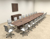 Modern Boat Shapedd 24' Feet Conference Table, #OF-CON-C94