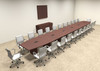 Modern Boat Shapedd 26' Feet Conference Table, #OF-CON-C97