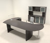 5pc Modern Contemporary L Shaped Executive Office Desk Set, #MT-MED-O18