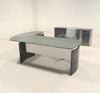 3pc Modern Contemporary L Shaped Executive Office Desk Set, #MT-MED-O28