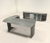 5pc Modern Contemporary L Shaped Executive Office Desk Set, #MT-MED-O31