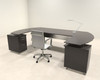 3pc Modern Contemporary U Shaped Executive Office Desk Set, #MT-MED-O9
