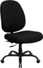 Big & Tall 400 lb. Capacity Big and Tall Black Fabric Office Chair with Extra WIDE Seat , #FF-0303-14