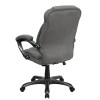 High Back Gray Microfiber Upholstered Contemporary Office Chair , #FF-0277-14