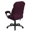 High Back Grape Microfiber Upholstered Contemporary Office Chair , #FF-0279-14