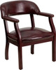 Oxblood Vinyl Luxurious Conference Chair , #FF-0469-14