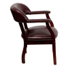 Oxblood Vinyl Luxurious Conference Chair , #FF-0469-14