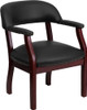 Black Vinyl Luxurious Conference Chair , #FF-0470-14