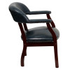 Navy Vinyl Luxurious Conference Chair , #FF-0471-14