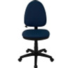 Mid-Back Navy Blue Fabric Multi-Functional Task Chair with Adjustable Lumbar Support , #FF-0344-14