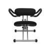 Ergonomic Kneeling Chair in Black Fabric with Handles , #FF-0432-14