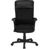 High Back Black Leather / Mesh Combination Executive Swivel Office Chair , #FF-0185-14