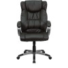 High Back Espresso Brown Leather Executive Office Chair , #FF-0204-14