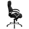 High Back Black Leather Contemporary Office Chair , #FF-0207-14