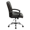 Mid-Back Espresso Brown Leather Manager's Chair , #FF-0213-14