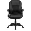 Massaging Black Leather Executive Office Chair , #FF-0230-14