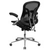 Mid-Back Black Mesh Computer Chair with Chrome Base , #FF-0005-14