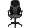 High Back Ergonomic Black and Gray Mesh Task Chair with Adjustable Arms , #FF-0270-14