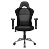 Race Car Inspired Bucket Seat Office Chair in Gray &amp; Black Mesh , #FF-0271-14