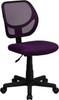 Mid-Back Purple Mesh Task Chair and Computer Chair , #FF-0049-14