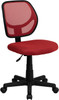 Mid-Back Red Mesh Task Chair and Computer Chair , #FF-0051-14