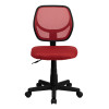 Mid-Back Red Mesh Task Chair and Computer Chair , #FF-0051-14
