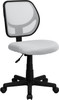 Mid-Back White Mesh Task Chair and Computer Chair , #FF-0053-14