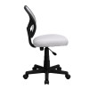 Mid-Back White Mesh Task Chair and Computer Chair , #FF-0053-14