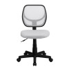 Mid-Back White Mesh Task Chair and Computer Chair , #FF-0053-14