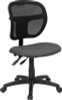 Mid-Back Mesh Task Chair with Gray Fabric Seat , #FF-0086-14