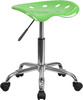 Vibrant Apple Green Tractor Seat and Chrome Stool , #FF-0492-14