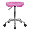 Vibrant Candy Heart Tractor Seat and Chrome Stool , #FF-0496-14