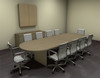 Modern Racetrack 12' Feet Conference Table, #CH-AMB-C22