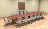 Modern Racetrack 18' Feet Conference Table, #CH-AMB-C10