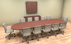 Modern Racetrack 14' Feet Conference Table, #CH-AMB-C20