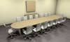 Modern Racetrack 18' Feet Conference Table, #CH-AMB-C7