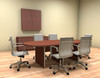 Modern Racetrack 8' Feet Conference Table, #CH-AMB-C35