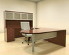 5pc U Shaped Modern Contemporary Executive Office Desk Set, #CH-JAD-U29