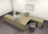 Two Persons Modern Executive Office Workstation Desk Set, #CH-AMB-F5