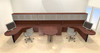 Two Persons Modern Executive Office Workstation Desk Set, #CH-AMB-S56
